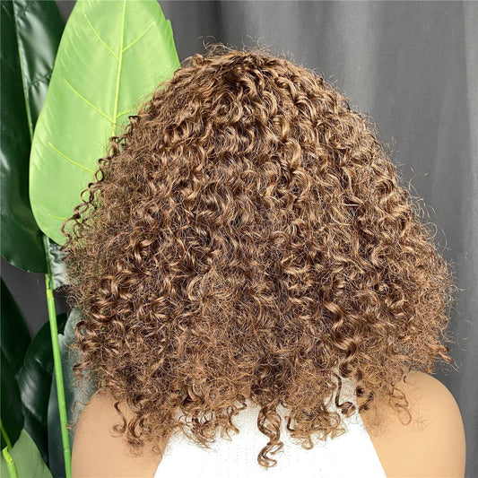 Premium Curly Synthetic Hair Wig for Women - Natural Look, Versatile Styling
