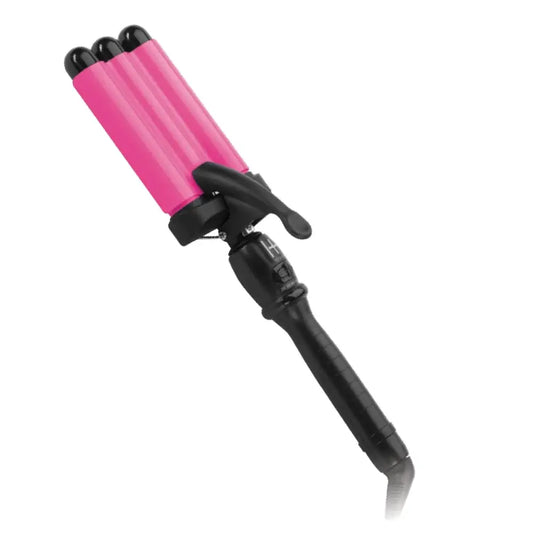 Hot & Hotter 1-inch Ceramic 3-Barrel Waver Iron for Smooth Beach Waves