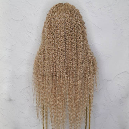 Luxurious ATHENA Blonde Lace Front Wig, 30 Inch, Curly, Heat Resistant Synthetic Hair